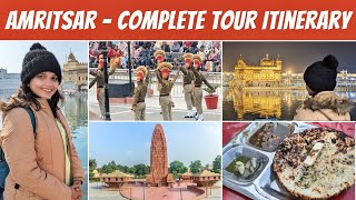 Amritsar Tour  Wagah Border  Golden Temple  Jallianwala Baug  Complete details 😍🇮🇳 [upl. by Ajuna867]