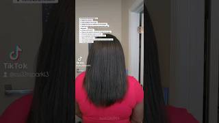 MY RELAXED HAIR ROUTINE regimen 📝 relaxedhaircare relaxedhairtips [upl. by Imac]