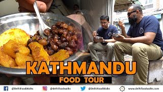 Kathmandu Food Tour I HUGE Thakali Thali  BEST Noodle in Nepal  Sekuwa BBQ  Tibetan Street Food [upl. by Orravan]