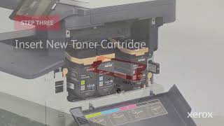 Xerox® C325 Color Multifunction Printer Replace the Toner Cartridges [upl. by Dacia]