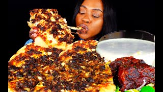 OXTAIL PIZZA MUKBANG  OXTAIL PIZZA  CHEESY SAUCE  PIZZA MUKBANG  ASMR EATING  OXTAIL  MUKBANG [upl. by Ortrud]