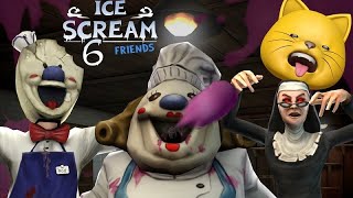 Ice Scream 6 Friends GAMEPLAY [upl. by Shelbi]