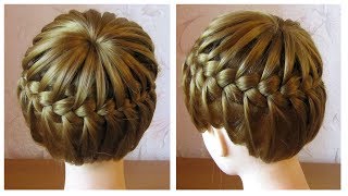 Tuto coiffure tresse serretête ♛ Tresse couronne cheveux mi longs ♛ Crown Braid [upl. by Aehtela]