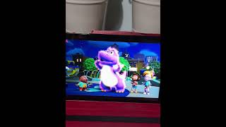 Having popcorn watching barney world [upl. by Llemert]