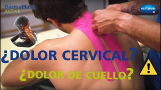 Kinesiotape para el dolor cervical  Dermaplast Active [upl. by Noslrac]