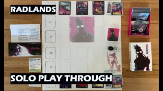 Radlands Card Game Solo Variant Play Through [upl. by Mccreary]