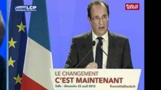 François Hollande  « Je suis le candidat du rassemblement pour le changement » [upl. by Trudnak741]