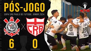 CORINTHIANS 6 x 0 CRB 🔴 PÓSJOGO  Oitavas de Final  Copinha 2024 [upl. by Carilla360]