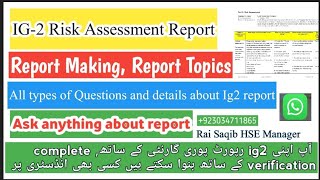 Nebosh IGC2 Risk Assessment Report All questions and answer related to report Latest Version [upl. by Lladnek735]