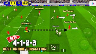 4123 Best Unique Formation for Quick Counter Attack  efootball 2025 Mobile [upl. by Ronacin502]