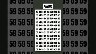 Mind test Find tha 95 mathsgame shorts viralvideos trending [upl. by Rather]