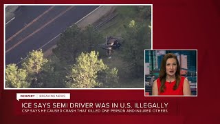 Semi driver in 285 fatal crash was in US illegally has long history of removal to Mexico ICE [upl. by Onateyac]