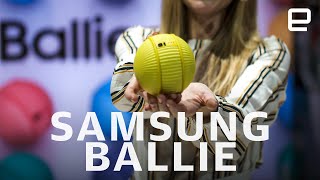 Samsung Ballie first look at CES 2020 [upl. by Wurster614]