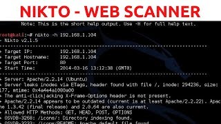 Nikto Web Vulnerability Scanner  Web Penetration Testing  1 [upl. by Rebmaed]