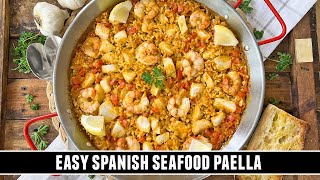 Seafood Paella that will Transport you to Spain  Quick amp EASY Recipe [upl. by Loveridge]