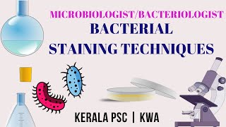 Staining Techniques Microbiologist exam Kerala Water Authority keralawaterauthority lab assistant [upl. by Yelrahc]