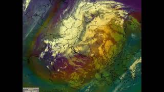 Cyclone Boris  satellite animation 1317092024 [upl. by Millhon418]