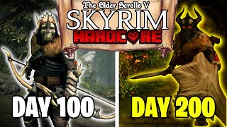 I Survived 200 Days in Hardcore Skyrim  Heres What Happened [upl. by Osrick317]