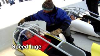 Bobsleigh  Piste olympique  la Plagne France [upl. by Norehs]