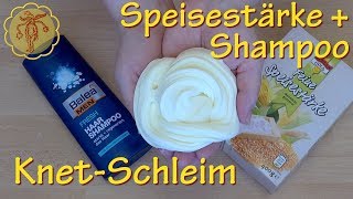 Slime KnetSchleim aus Speisestärke und Shampoo  nur 2 Zutaten [upl. by Eciralc]