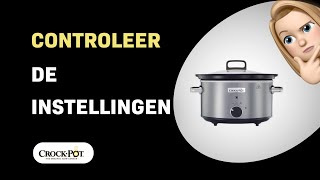 Hoe controleer je de temperatuurinstellingen van de CrockPot CR028 [upl. by Vincents]