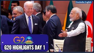 Highlights Day1 of the G20 Summit  Bharat Mandapam Delhi India 2023  OneIndia News [upl. by Marsden535]