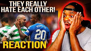 VERY INTENSE RANGERS FC VS CELTIC FC PLAYERS  OLD FIRM REACTION [upl. by Idnat659]