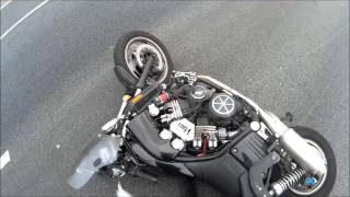 Yamaha Vmax vmax vmax v max 1200 crash [upl. by Keele]