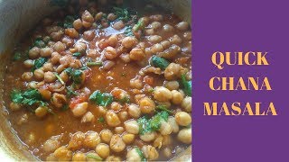 Quick Chana Masala  Chana Masala Recipe  Indian Moms Kitchen [upl. by Nevlin559]