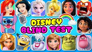 DEVINE 50 CHANSONS spécial DISNEY🎤🌺🎬  Blind Test  Les Minions Vaiana Raiponce Elsa [upl. by Arhez]