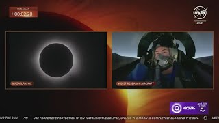 NASA flies jet through solar eclipse totality [upl. by Kamp]