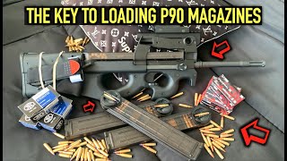 HOW TO LOAD FN HERSTAL P90 PS90 MAGS LIKE A PRO PART 1 [upl. by Aramen]