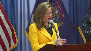 VIDEO Secretary of State Jocelyn Benson speaks the day after Election Day [upl. by Ardnaet]