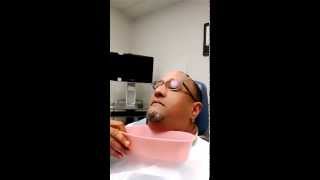 Removal of nasal splints after septoplasty to correct a deviated septeum [upl. by Akenehs]