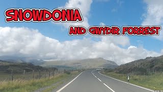 DRIVING SNOWDONIA AND GWYDYR FORREST NORTH WALES [upl. by Gierk]