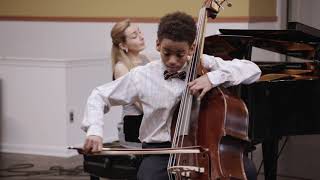 Spencer Chambers performing Dragonetti Bass Concerto [upl. by Ohare]