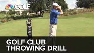 Golf Club Throwing Drill  SwingFix  Golf Channel [upl. by Eelydnarb]