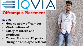 IQVIA Placement Offcampus  M Pharmacy placement  Interview Questions Company Culture Salary [upl. by Catt]