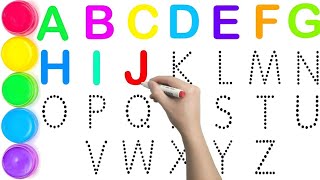 Collection of uppercase amp lowercase alphabet dotted lines ABCD alphabet writing alphabet song A Z [upl. by Worth]