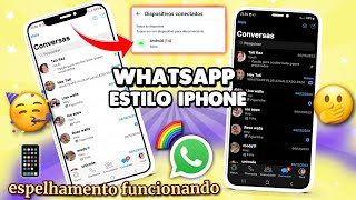 SAIU WHATSAPP IGUAL IPHONE iOS 17 NO ANDROID 2024 🥳 Funcionando 😄 Nova Atualização MBiOS [upl. by Yrekcaz]