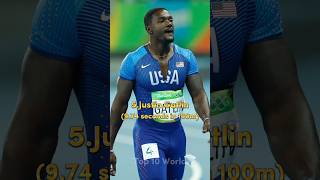 Top 10 Fastest Runners in the World shorts fastestplayer usainbolt olympics [upl. by Asfah]