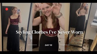 Styling Clothes Ive NEVER Worn [upl. by Thurman]