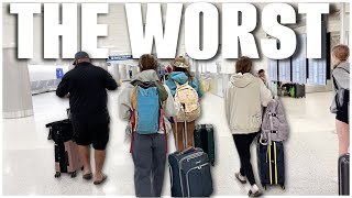 The WORST Travel DAY 😭😡😳  VLOG1823 [upl. by Enitsud378]