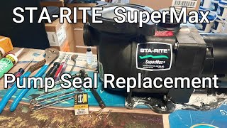 Starite Supermax Pump Seal Replacement How to Replace a Starite Supermax Pump SealPool Pump Repair [upl. by Corrinne715]