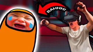 Grown Man Terrifies Kids in Among Us VR [upl. by Namyh671]