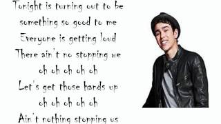 Rags Cast feat Max Schneider  Hands Up Lyrics [upl. by Arracat731]