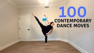 100 Contemporary Dance Moves  Lyrical Contemporary and Modern Dance [upl. by Ylellan]