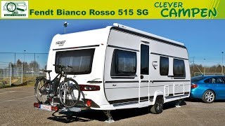 Fendt Bianco Rosso 515 SG Der ideale Caravan für EBikeFans  Die TestCamper  Clever Campen [upl. by Pren]