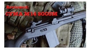 CYMA M14 SOCOM REVIEW CM023A AIRSOFT [upl. by Rahas]