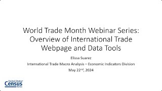 World Trade Month Webinar Series Trade Resources Overview [upl. by Inhoj166]